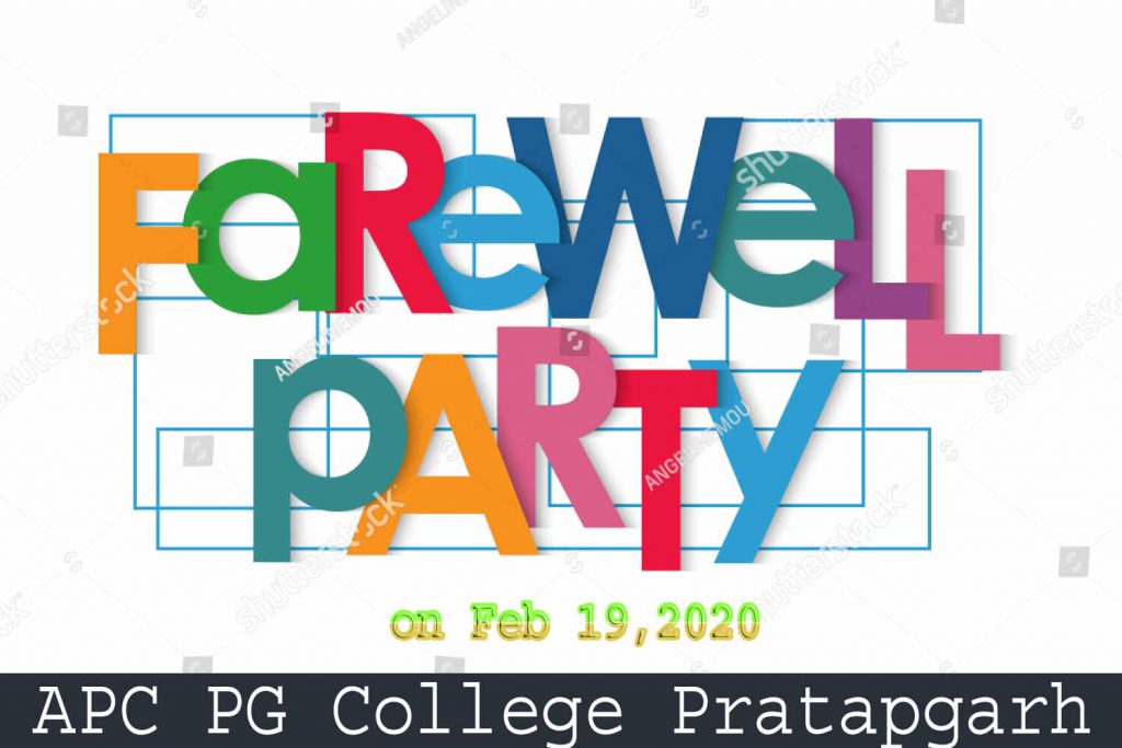 FAREWELL PARTY 2020 APC Post Graduate College, Pratapgarh (Rajasthan)